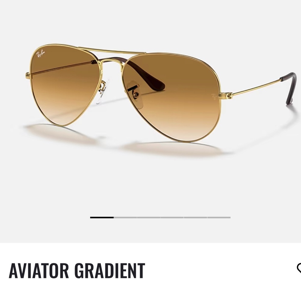 Gold RayBan Aviators, Polarized light brown lens
